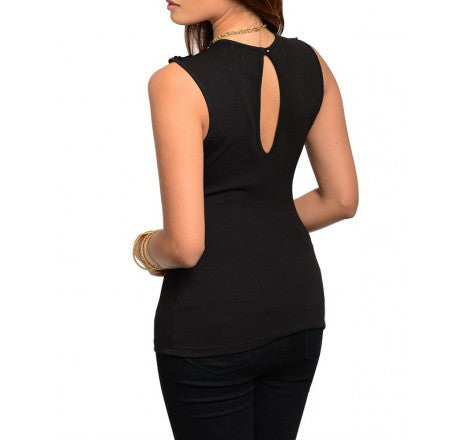 CY Women's Sweetheart Jet Black Top Sz S, M, L - iFIVE FASHIONHOUSE