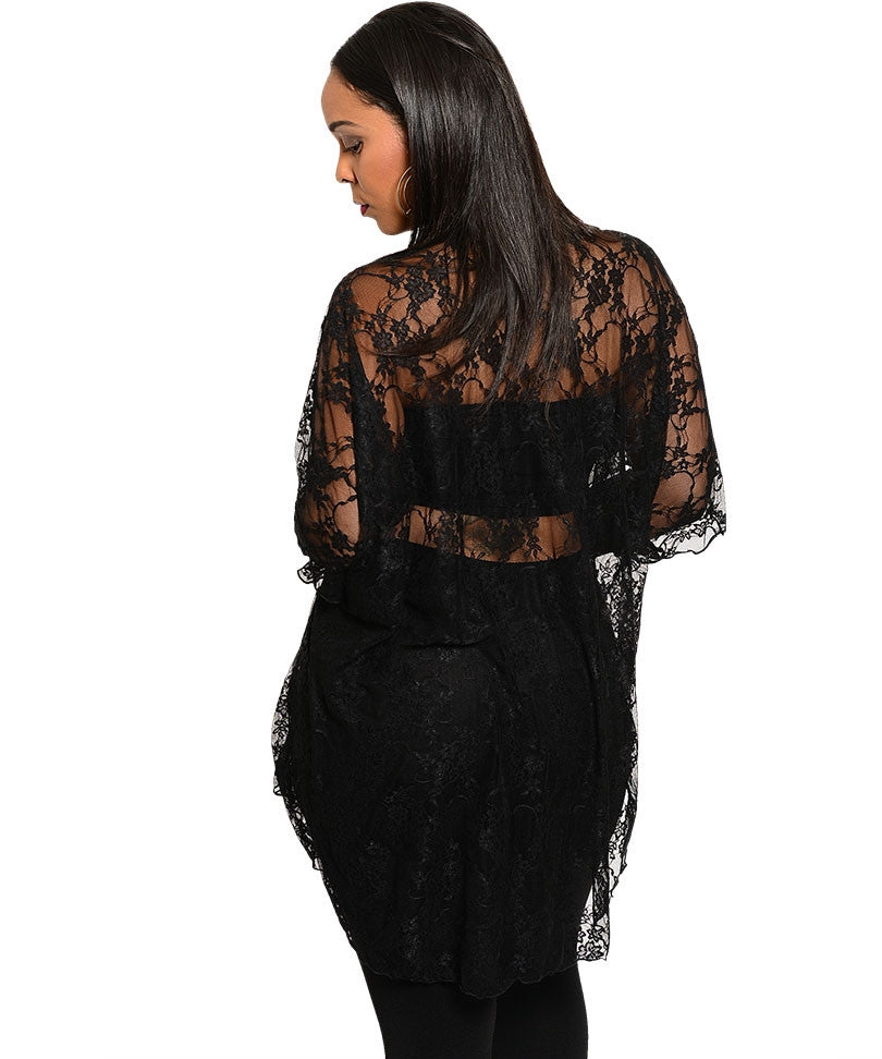 Rush Women's Kimono Plus Top Sz 1XL, 2XL