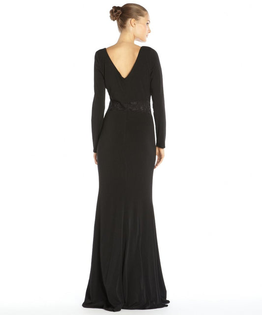 Badgley Mischka Women's Curve-Hugging Long Dress Sz 4