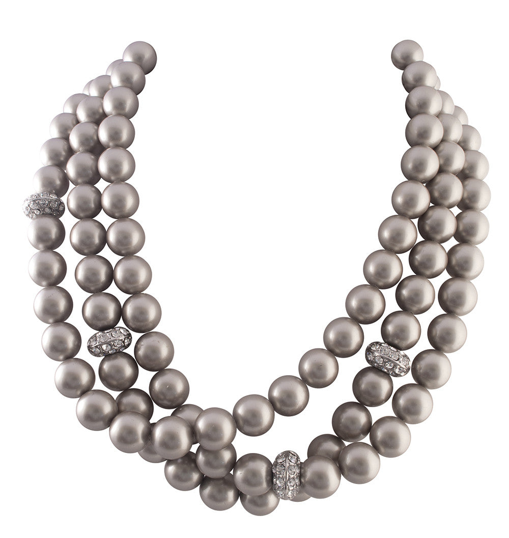 Women's Charlotte Swarovski Pearl Necklace by Shabana Khan - iFIVE FASHIONHOUSE
