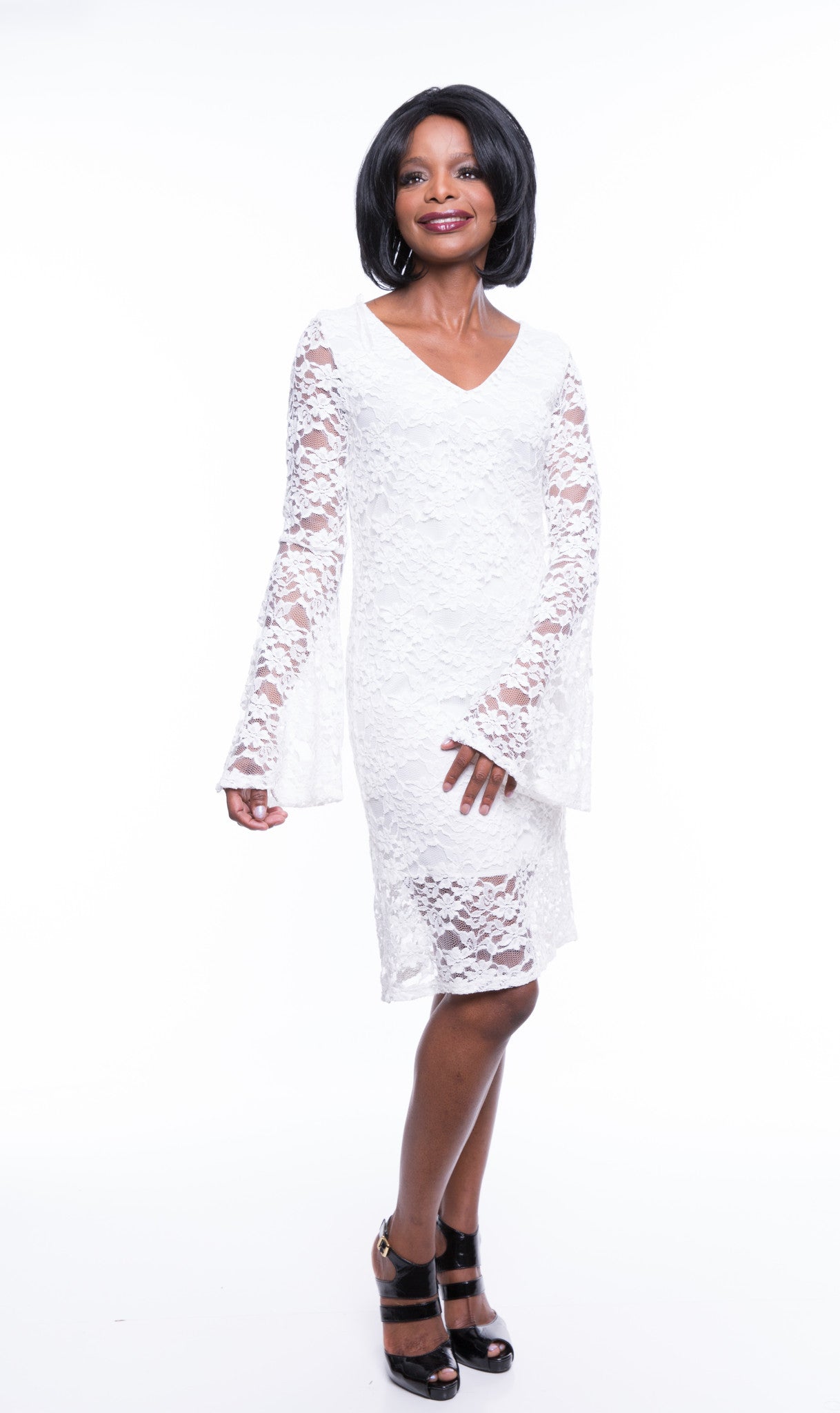 Rachel Kate Women's Lace Overlay White Dress Sz S, M, L