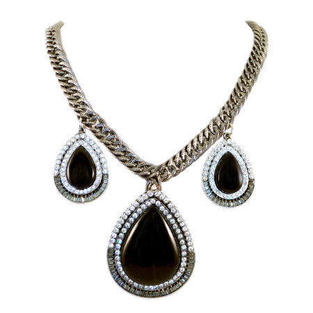 Women's Shabana Khan Baguette Swarovski Crystals Necklace - iFIVE FASHIONHOUSE