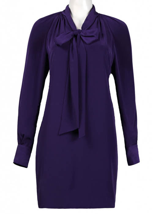 Adrianna Papell Women's Tie Neck Satin Dress Sz 6, 10 - iFIVE FASHIONHOUSE