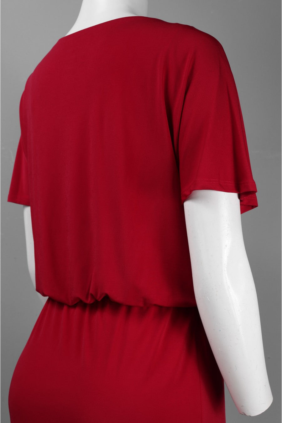 Donna Ricco Women's Draped Faux-Wrap Jersey Dress Sz 2 - iFIVE FASHIONHOUSE