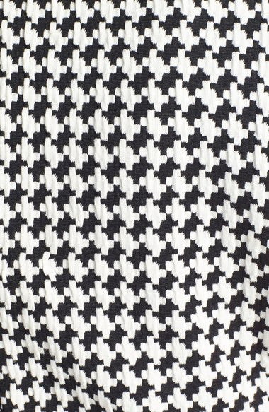 Julia Jordan Women's Cap Sleeves Houndstooth Fit & Flare Dress - iFIVE FASHIONHOUSE