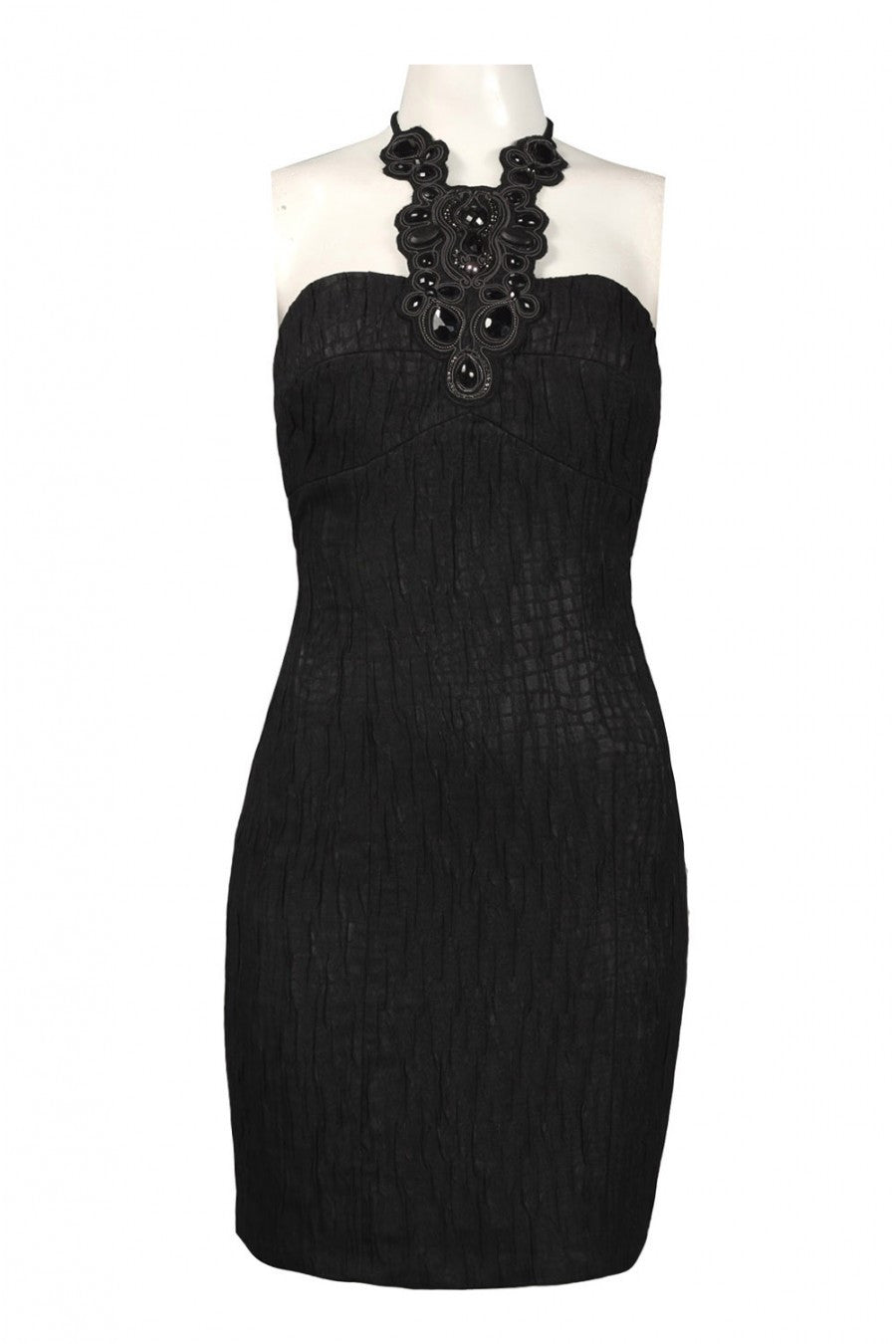 Muse Embellished Satin Dress Sz 8, 14 - iFIVE FASHIONHOUSE