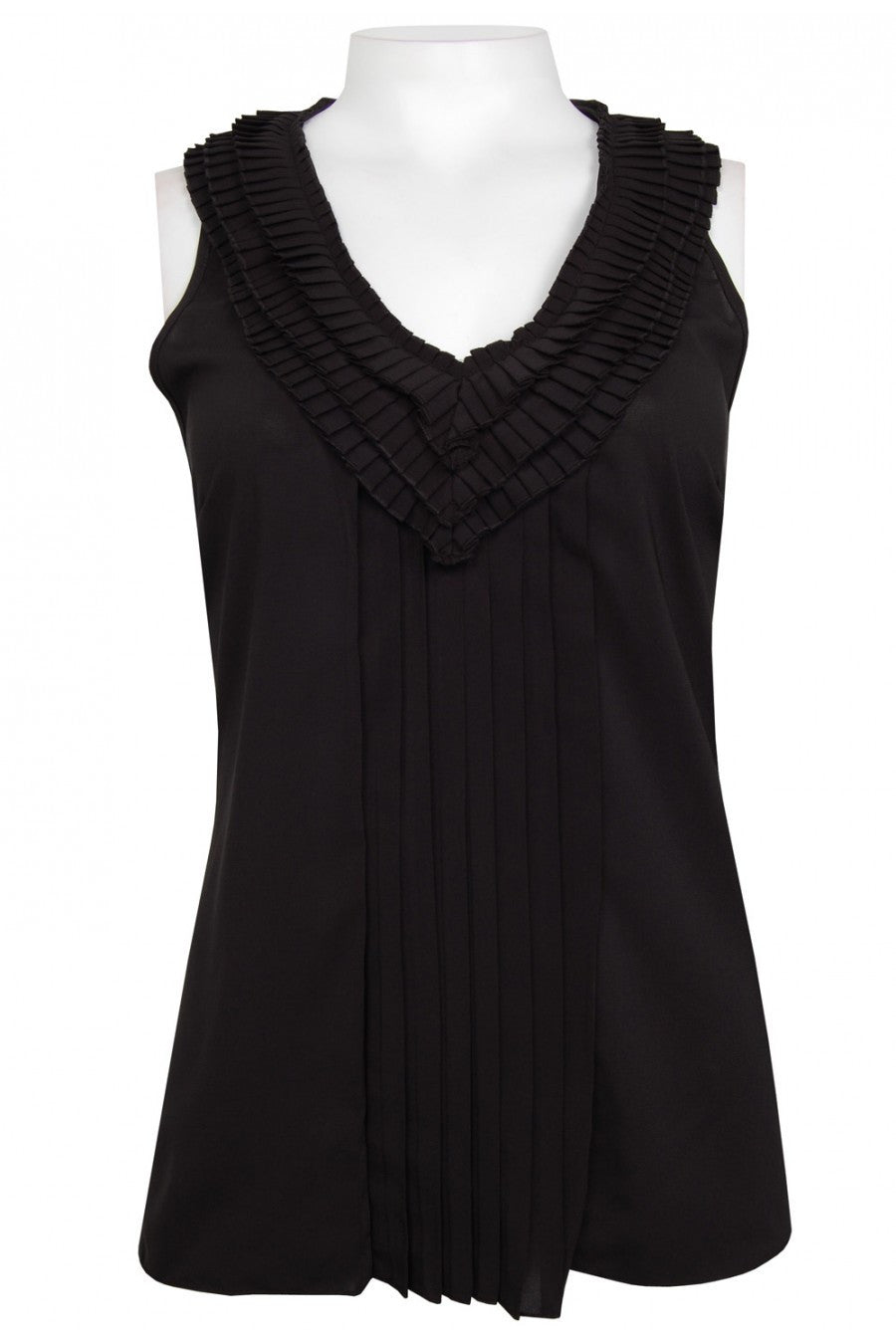 Spense Women's Pleated Front Jersey Top Sz M, L