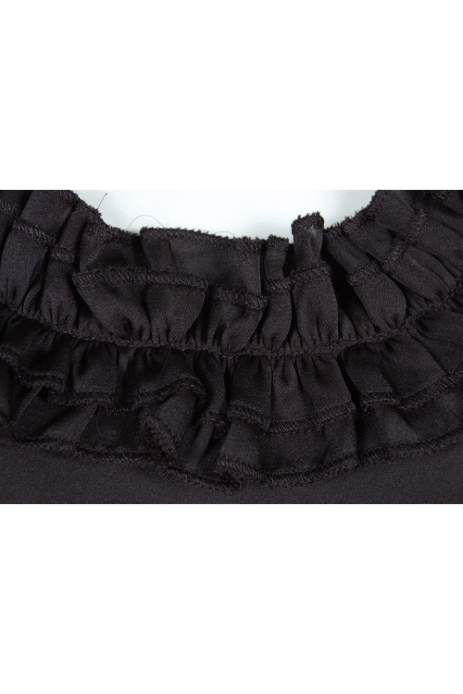 Spense Women's Ruffle Neckline Satin Top Sz M - iFIVE FASHIONHOUSE