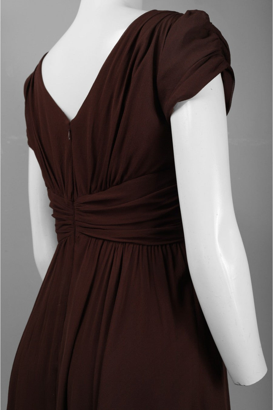 Suzi Chin Women's Fit-and-Flare Silk Dress, USA Size 2, 4