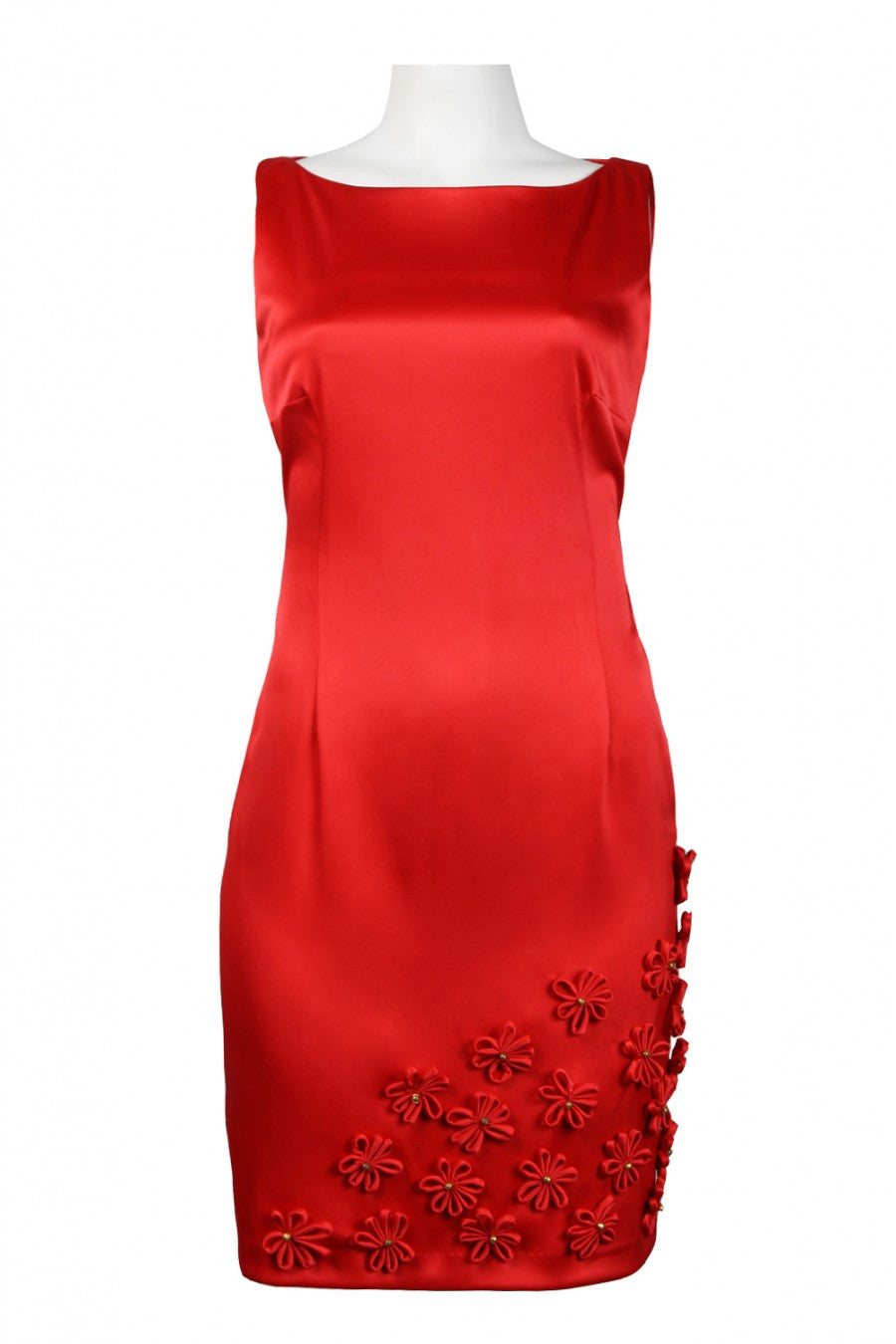 Taylor Women's Satin Sheath Dress Sz 2, 6