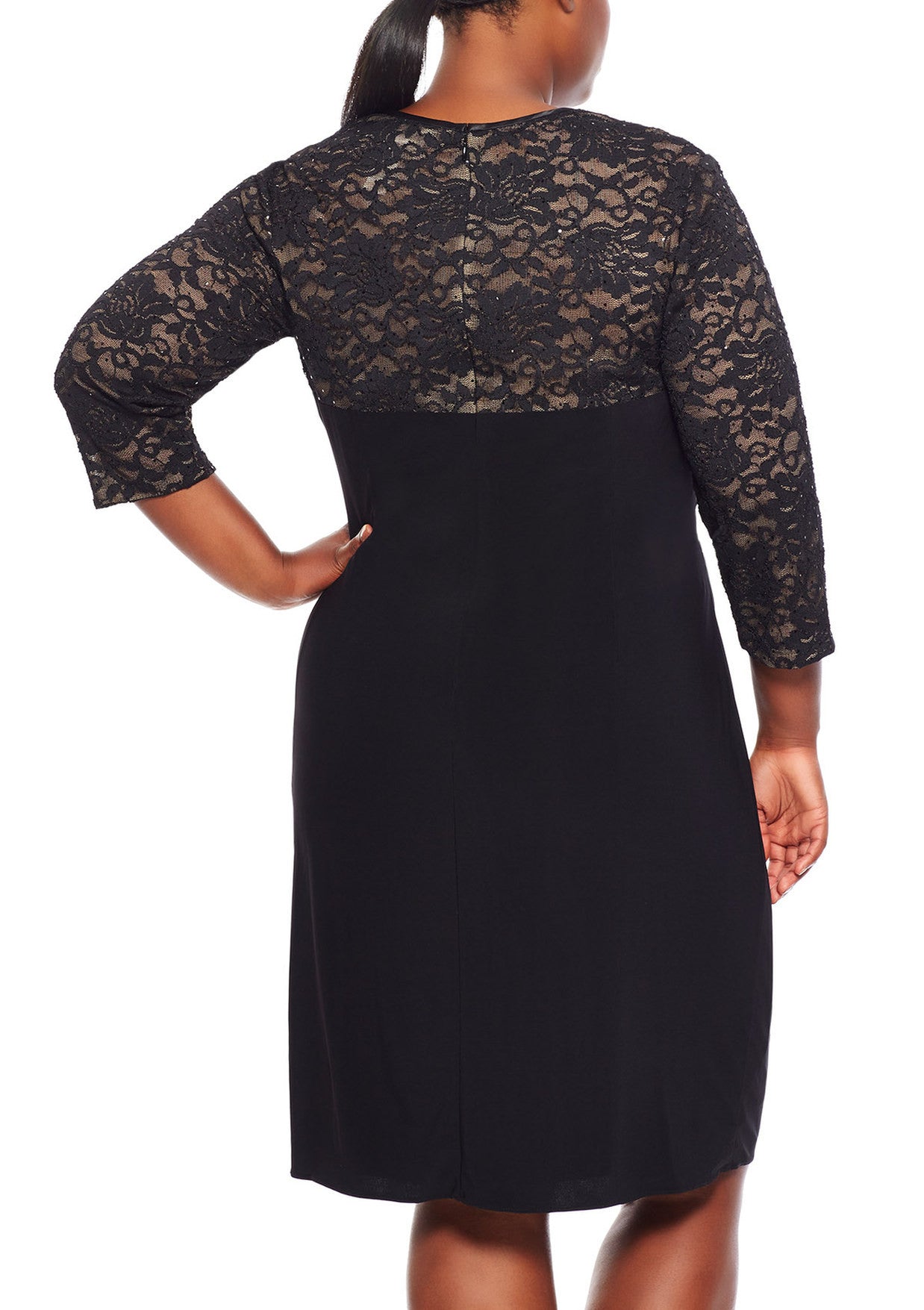Alex Evenings Women's Black Stretchy Fitted Plus Dress Sz 14W iFIVE FASHIONHOUSE Alex Evenings Women's Black Stretchy Fitted Plus Dress Sz 14W iFIVE FASHIONHOUSE