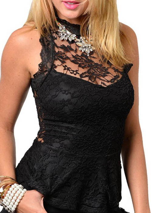 CY Women's Open Back Black Top Sz S, M, L - iFIVE FASHIONHOUSE