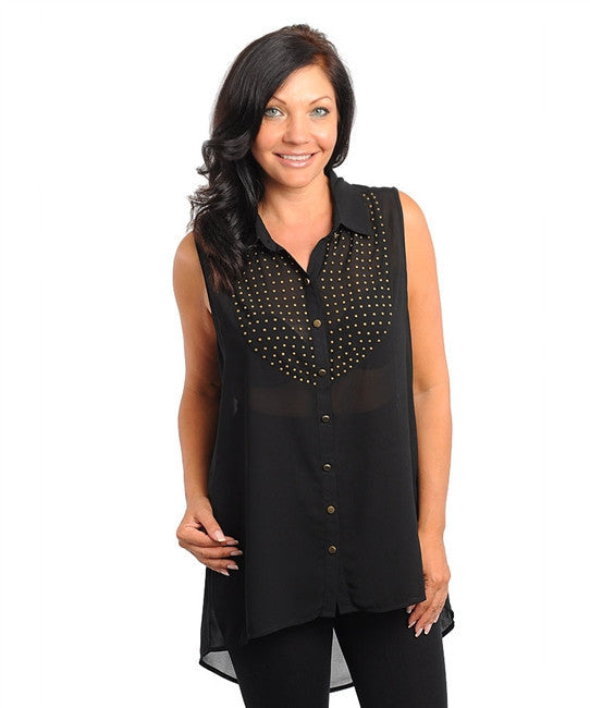 Lovposh Women's Cutout-Back Hi-Lo Plus Top Sz XL, 1XL, 2XL, 3XL
