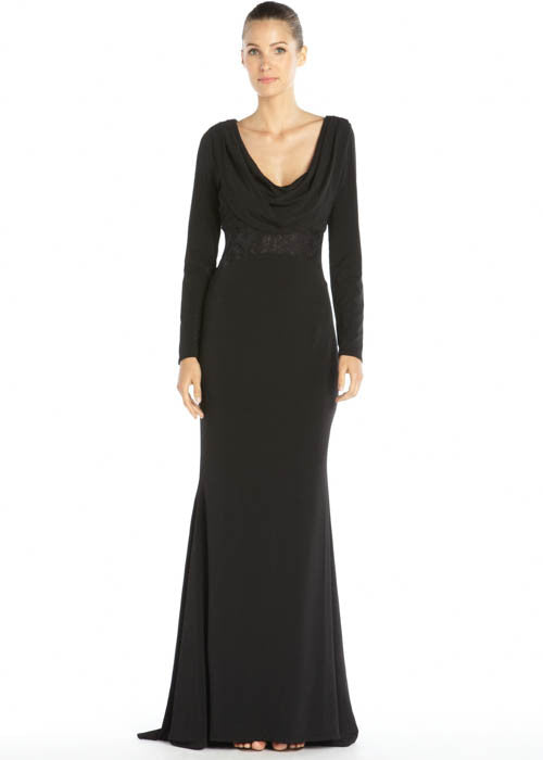 Badgley Mischka Women's Curve-Hugging Long Dress Sz 4 - iFIVE FASHIONHOUSE