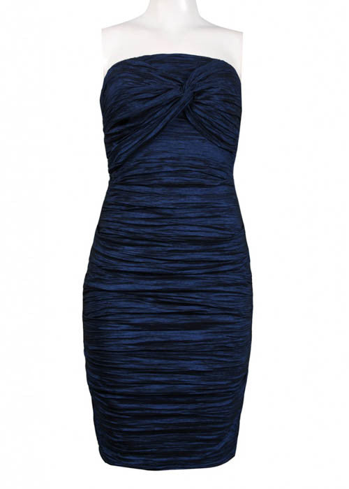 Betsy & Adam Women's Front Twist Ruched Stretch Dress Sz 14 - iFIVE FASHIONHOUSE