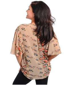 C.O.C. Women's Twist Front Plus Top Sz 1XL, 2XL - iFIVE FASHIONHOUSE