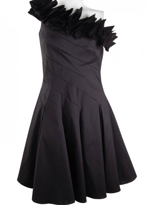 Cachet Women's Ruffled One-Shoulder Dress Sz 16 - iFIVE FASHIONHOUSE