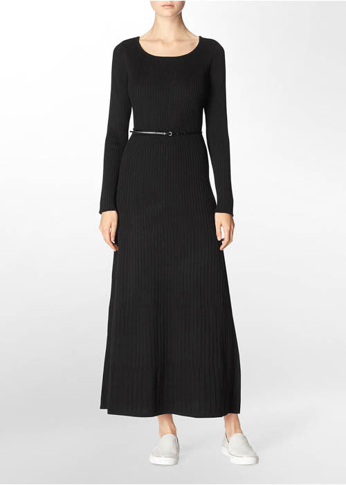 Calvin Klein Women's Maxi Knit Dress Sz S - iFIVE FASHIONHOUSE