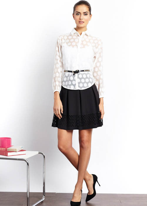 CATHERINE Catherine Malandrino Women's Skater Skirt Sz 6 - iFIVE FASHIONHOUSE