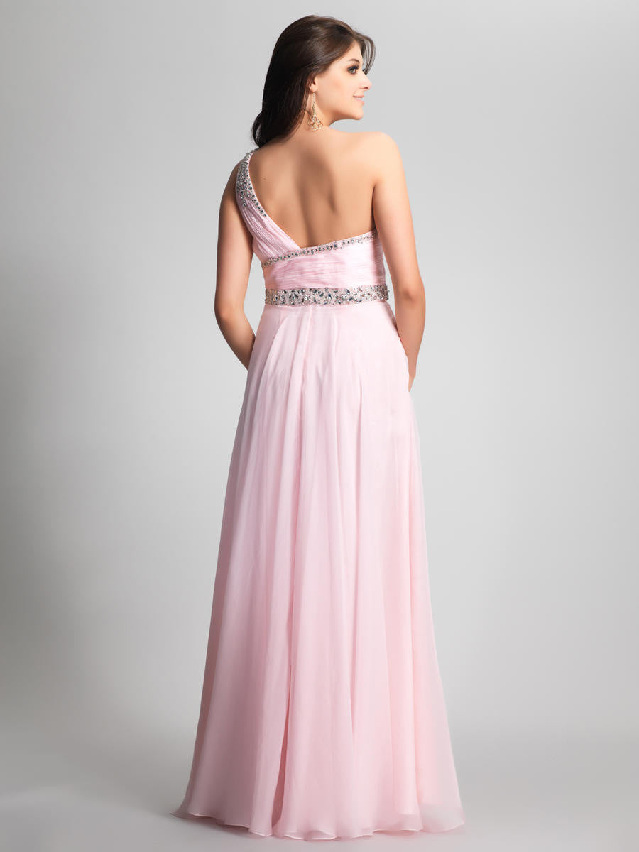 Dave & Johnny Women's Sparkly Ice Pink Long Dress Sz 2 - iFIVE FASHIONHOUSE