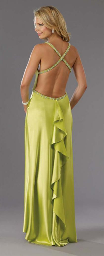 Dave & Johnny Women's Slit Front Long Dress Sz 14, 16 - iFIVE FASHIONHOUSE
