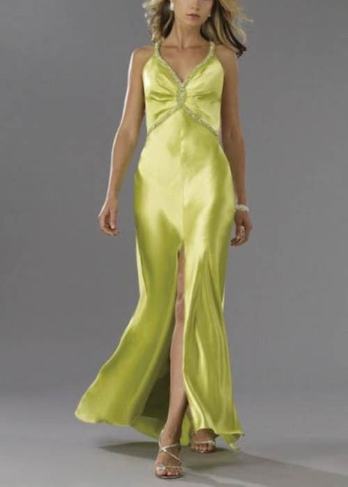 Dave & Johnny Women's Slit Front Long Dress Sz 14, 16 - iFIVE FASHIONHOUSE