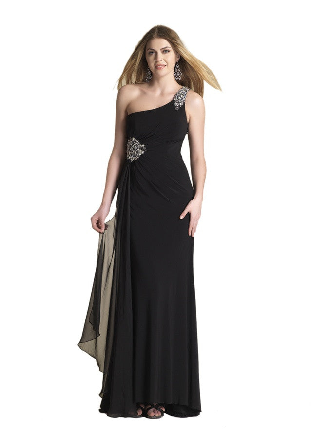 Dave & Johnny Women's Draped Jersey Chiffon Long Dress Sz 0 - iFIVE FASHIONHOUSE