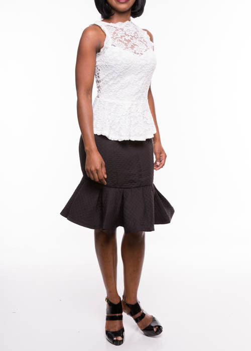 CY Women's Open Back White Top Sz S, M, L - iFIVE FASHIONHOUSE