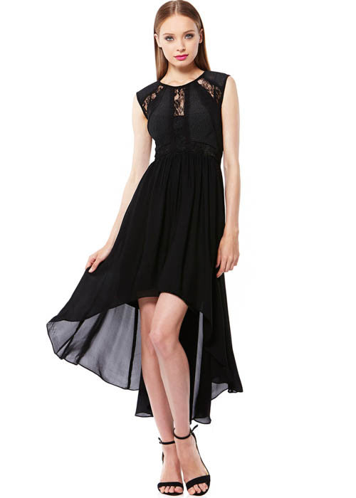 Julia Jordan Women's Chiffon High-Low Dress Sz 2, 4, 6, 8 - iFIVE FASHIONHOUSE
