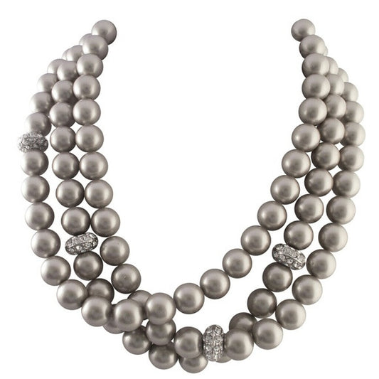 Women's Charlotte Swarovski Pearl Necklace by Shabana Khan - iFIVE FASHIONHOUSE