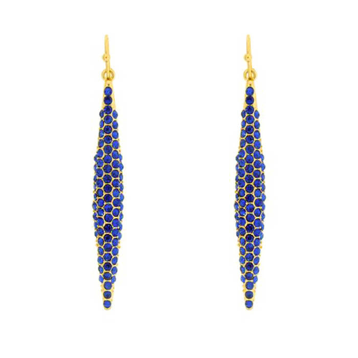 Women's Dropped Spike Earrings Sapphire - iFIVE FASHIONHOUSE
