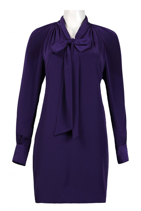 Adrianna Papell Women's Tie Neck Satin Dress Sz 6, 10 - iFIVE FASHIONHOUSE