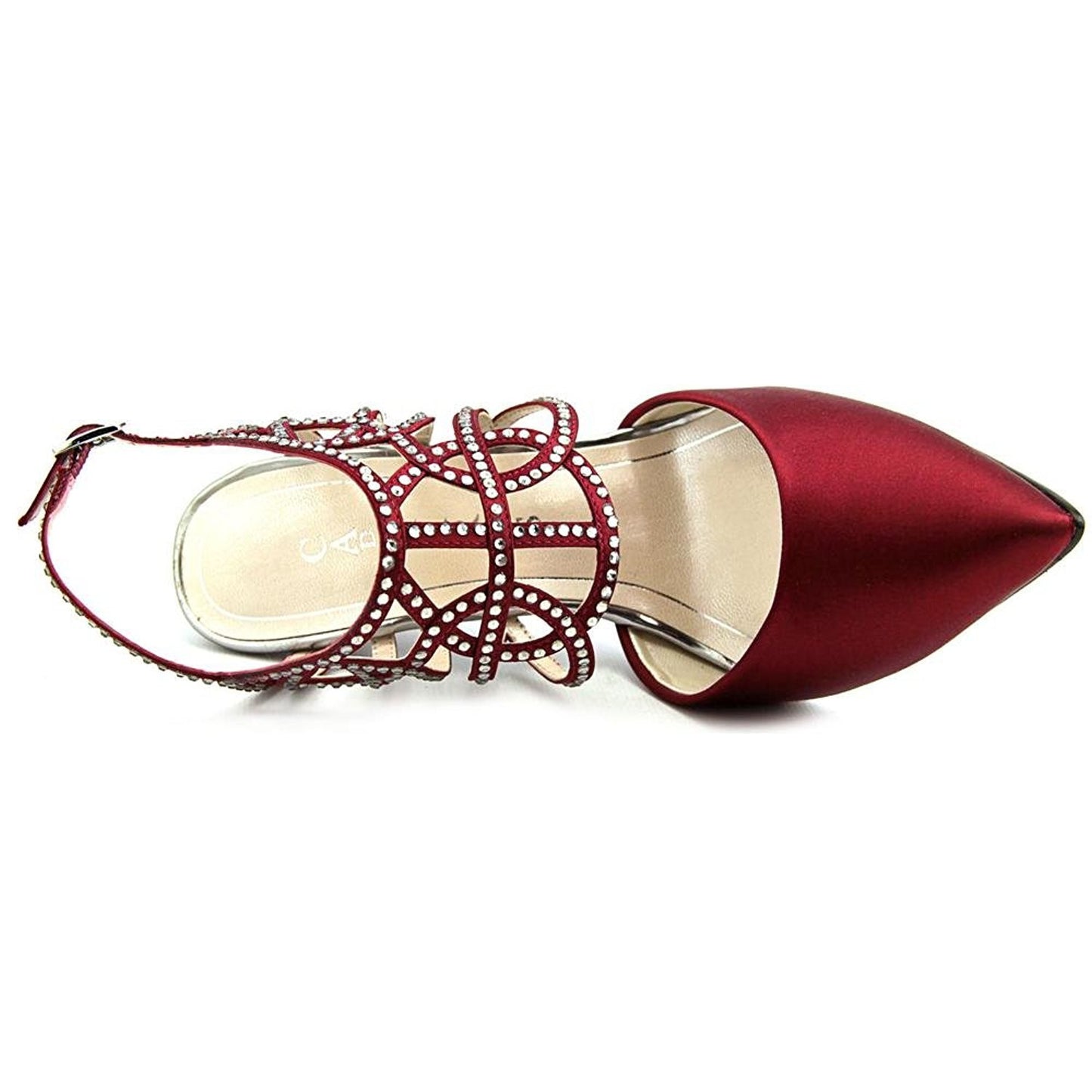 Caparros Women's Paloma Garnet Satin Pumps Sz 5.5, 6
