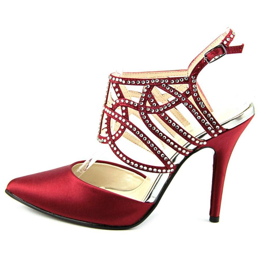 Caparros Women's Paloma Garnet Satin Pumps Sz 5.5, 6