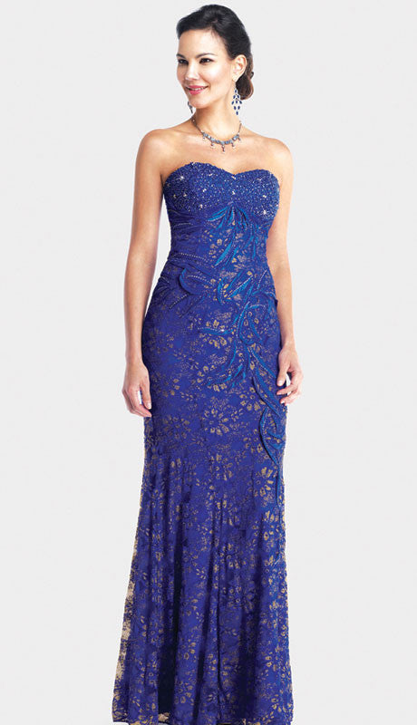Moshita Women's Lace Strapless Satin Sweetheart Dress Sz 4, 8, 10 - iFIVE FASHIONHOUSE