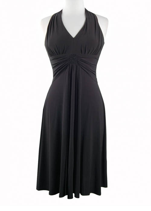 Jessica Howard Women's Shirred Flared Dress Sz 4 - iFIVE FASHIONHOUSE