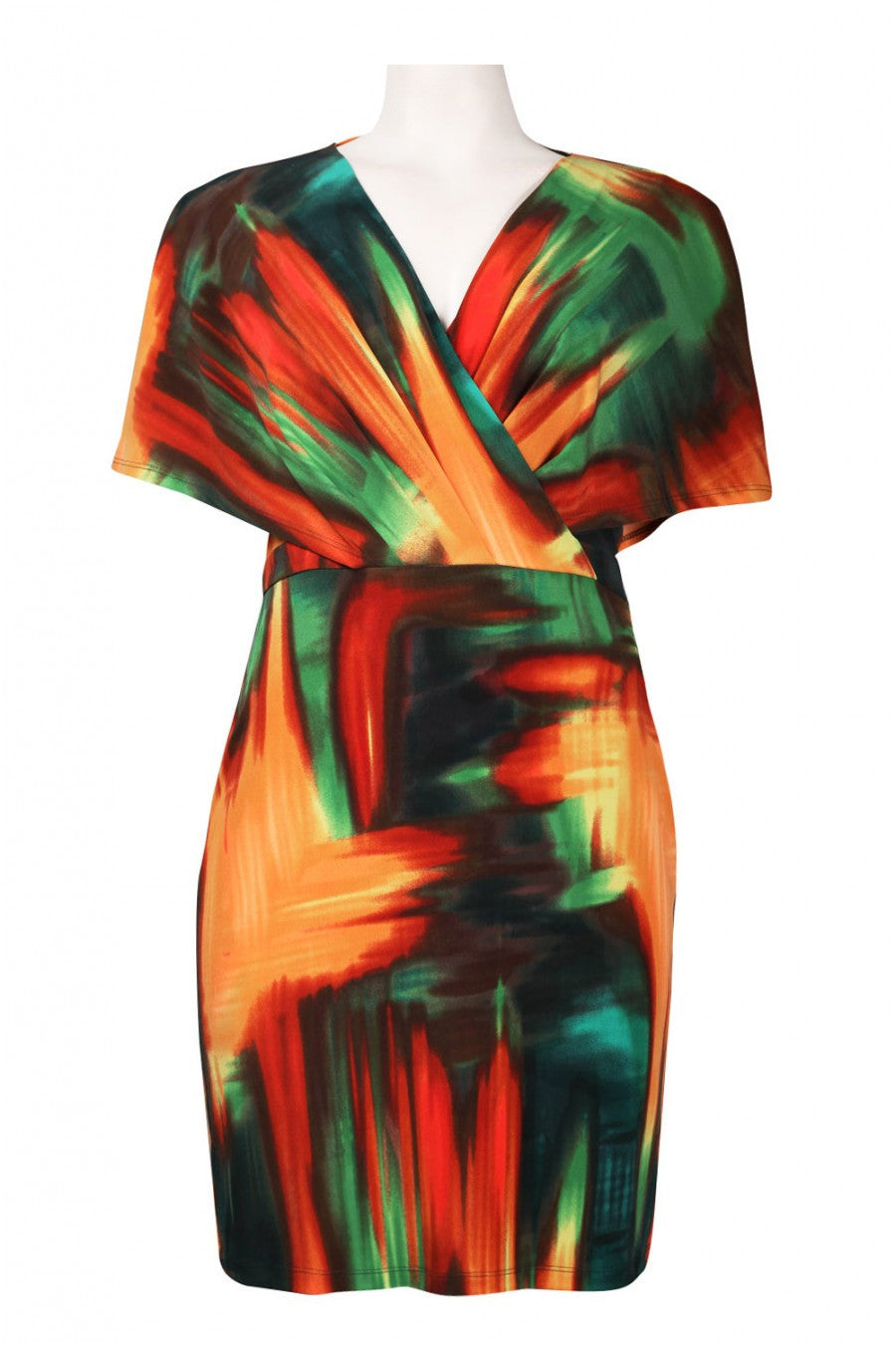 Jessica Simpson Women's Brush Stroke Print Jersey Dress, USA Size 2, 4 - iFIVE FASHIONHOUSE