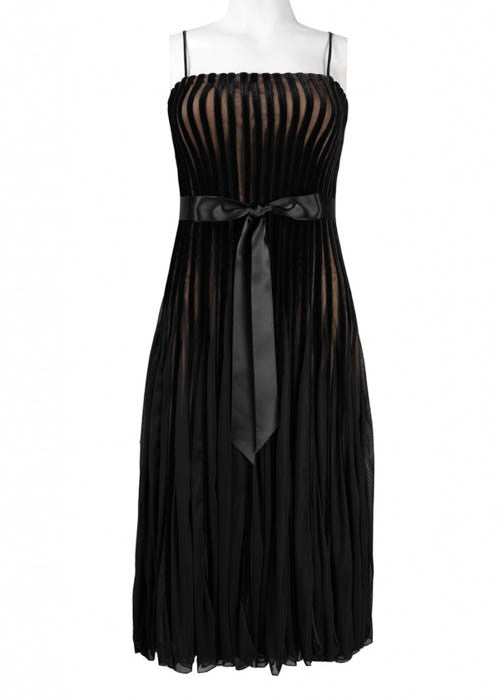 JS Collections Women's Pleated Chiffon Overlay Dress Sz 4 - iFIVE FASHIONHOUSE
