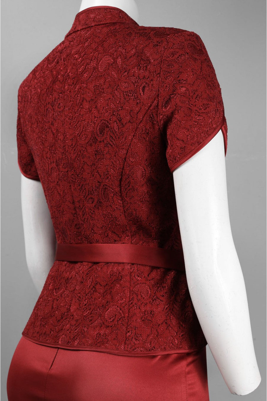 JS Collections Women's Ruffled Satin Dress Sz 6