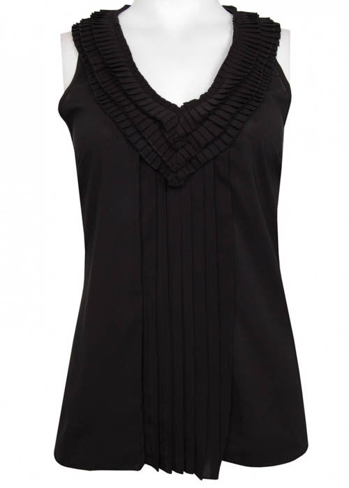 Spense Women's Pleated Front Jersey Top Sz M, L - iFIVE FASHIONHOUSE