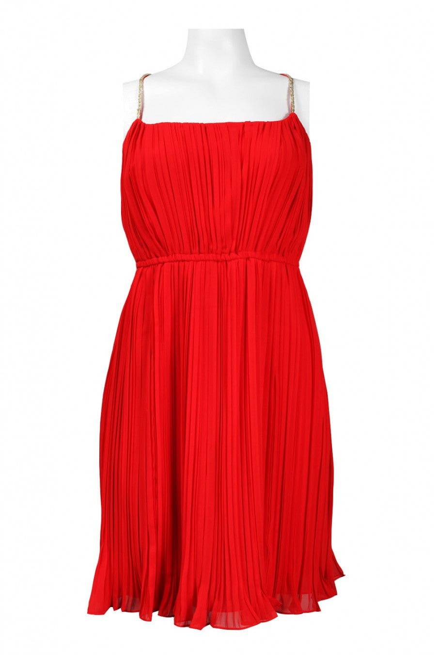Suzi Chin Women's Pleated Chiffon Dress, USA Size 4, 16