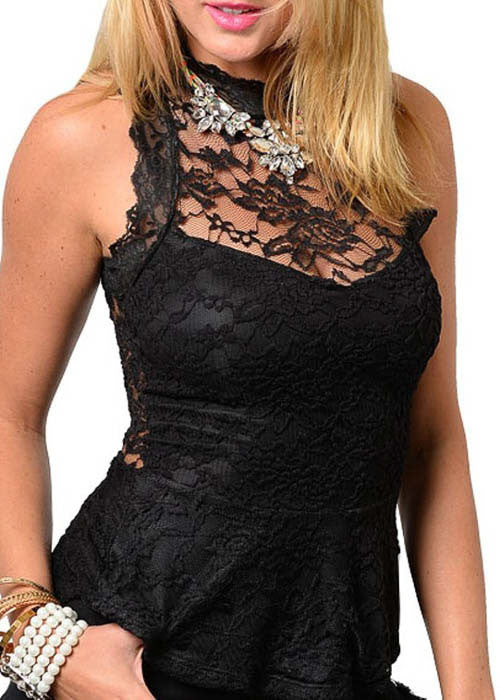 CY Women's Open Back Black Top Sz S, M, L - iFIVE FASHIONHOUSE