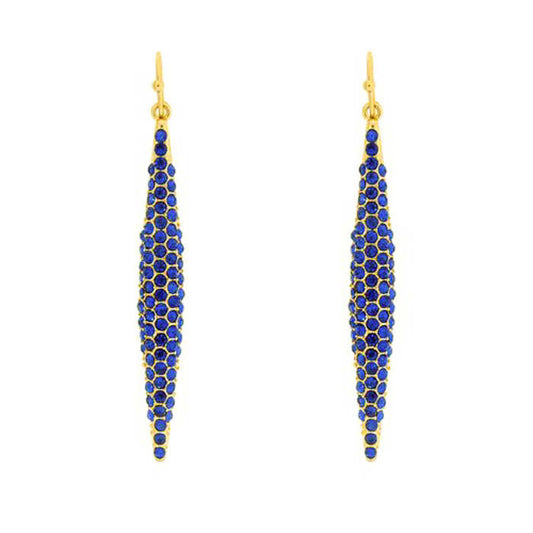 Women's Dropped Spike Earrings Sapphire - iFIVE FASHIONHOUSE